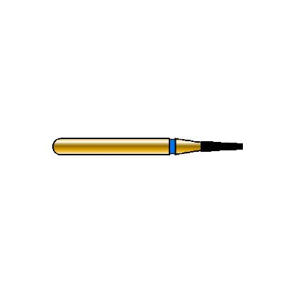 Bur Diamond (Diatech) Multilayer Gold Flat End Taper Fg 845 Iso 010 ml x 5