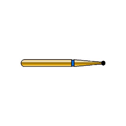 Bur Diamond (Diatech) Multilayer Gold Round Fg 801 Iso 009 ml x 5