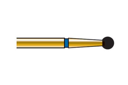 Bur Diamond (Diatech) Multilayer Gold Round Fg 801 Iso 020 ml x 5