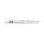 Bur Diamond (Abrasive Tech) Two Striper Round End Taper Fg 770.10 C x 5