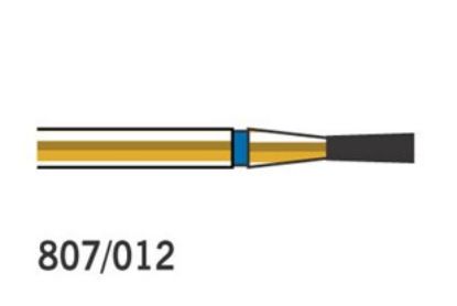 Bur Diamond (Diatech) Multilayer Gold Inverted Cone Fg 807 012 ml x 5