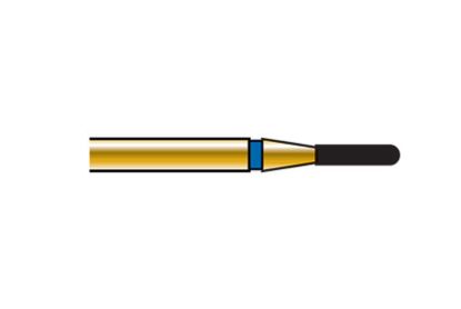 Bur Diamond (Diatech) Multilayer Gold Cylinder Fg 838 Iso 010 ml x 5
