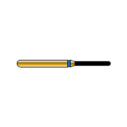 Bur Diamond (Diatech) Multilayer Gold Cylinder Fg 881 Iso 010 ml x 5