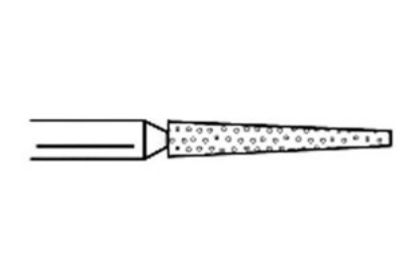 Bur Diamond (Abrasive Tech) Two Striper Flat End Taper Fg 700.9 C x 5
