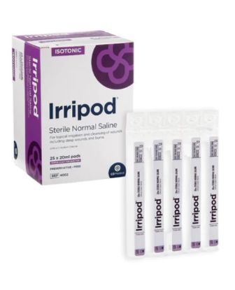 Irripod (Sodium Chloride) Normal Saline 0.9% 20ml x 25 Pods (OTC)
