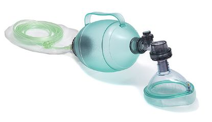 Resuscitator Bag & Mask/Vinyl Self/Inf Adult INC Tube Size 5