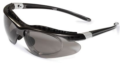 Equinox Safety Glasses (Unodent) Smoke Lens Black Frame x 1 Pair