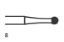 Bur Tungsten Carbide Jet (Kerr) Round Fg Plain Cut 8 Iso 023 x 5