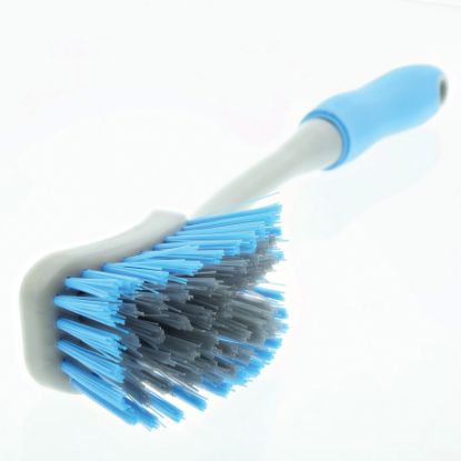 Brush Long Handled (Medisafe) Scrubbing Autoclavable Blue And White x 1