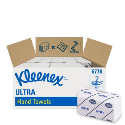 Towel Hand (Kleenex) Ultra Airflex 2Ply Folded 31.5cm x 21.5cm x 1860 Sheets