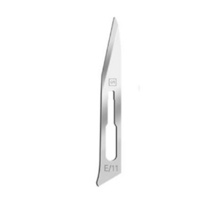 Scalpel Blades Sabre No E/11 Sterile Carbon Steel  (Red Box) x 100