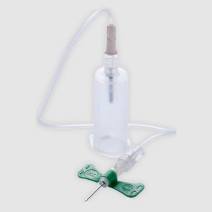 Vacutainer Push Button Blood Collection Set 21g 17.5cm Green With Luer Adapter x 50