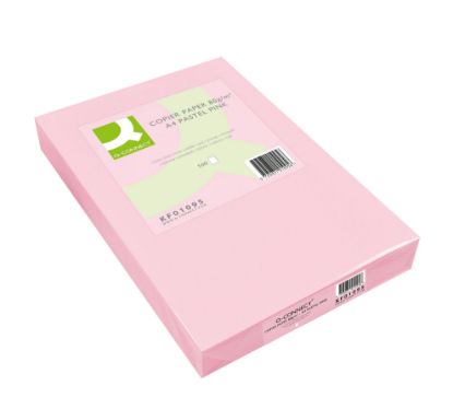 Paper Copier (Q Connect) Pink A4 80gms 500 Sheets