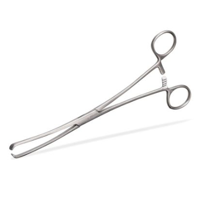 Forceps Teales Vulsellum 23cm Curved Toothed 3:4 Disp x 30