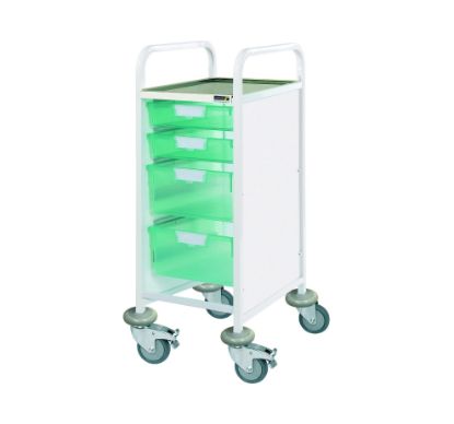 Sunflower Vista 30 Clinical Trolley,  2 Single/2 Double  Trays