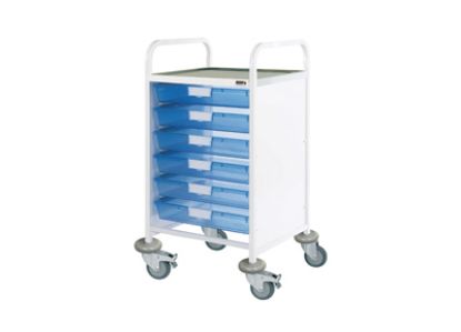 Sunflower Vista 50 Clinical Trolley, 6 Single Trays