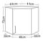 Sunflower Corner Wall Cabinets 61cm - Various Colours And Finishes Available