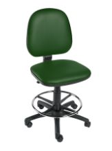 Chair Operator Footring & Five Castor Base Green