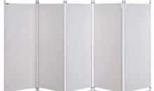 Curtain For Screen Disposable 5 Panel (Sunflower) White