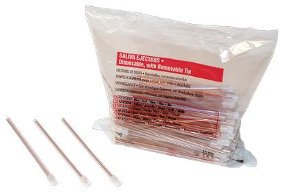 Saliva Ejectors (Dehp) 150mm White Fixed Tip x 100