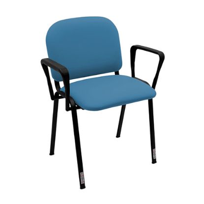 Galaxy Visitor Chair (With Arms) - Vinyl Antibacterial Upholstery - Various Colours Available
