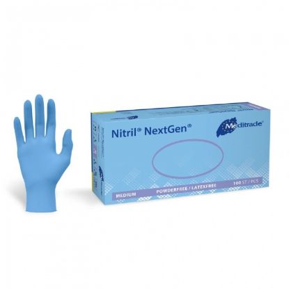 GLOVE NITRILE (NEXT GEN) BLUE POWDER FREE SMALL X100