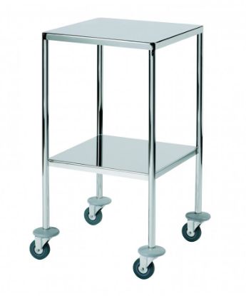 (Sunflower) Surgical Trolley With Two Fixed Shelves 