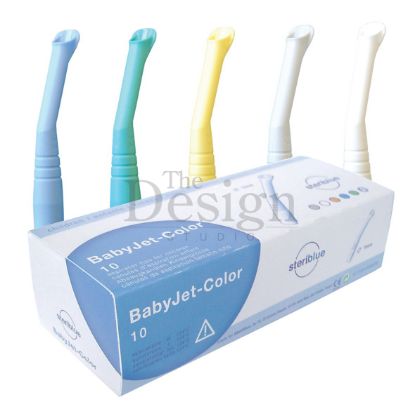 Aspirator Tip Baby Jets (Steriblue) 16mm Assorted Colours x 10