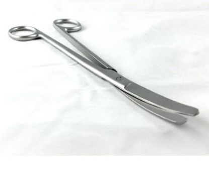 Sims Uterine Curved Scissors 20cm (Disposable, Sterile, Stainless Steel)