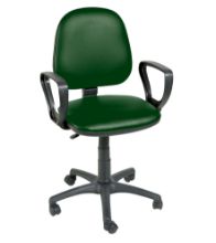 Chair Operator Arms & Five Castor Base Green