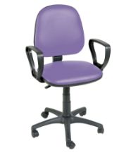 Chair Operator Arms & Five Castor Base Lilac
