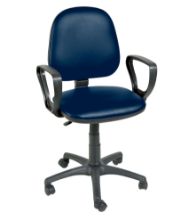 Chair Operator Arms & Five Castor Base Navy