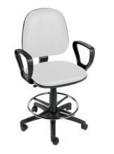 Chair Operator (Sunflower) Footring,Arms And 5 Castor Base White