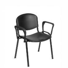 Chair Venus Visitor With Arms Black
