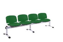 Chair Visitor Venus Modular 4 Seat Vinyl Anti-Bacterial Upholstery Green