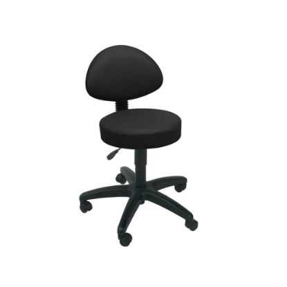 Examination Stool (Sunflower) With Back Rest And Castor Base