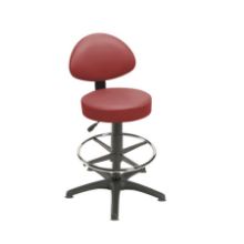 Stool Examination (Sunflower) Back Rest Glider Base & Foot Ring Red Wine